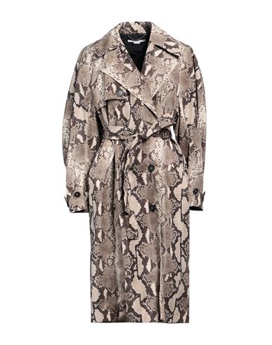Shop Stella Mccartney Woman Overcoat & Trench Coat Khaki Size 2-4 Polyester In Beige