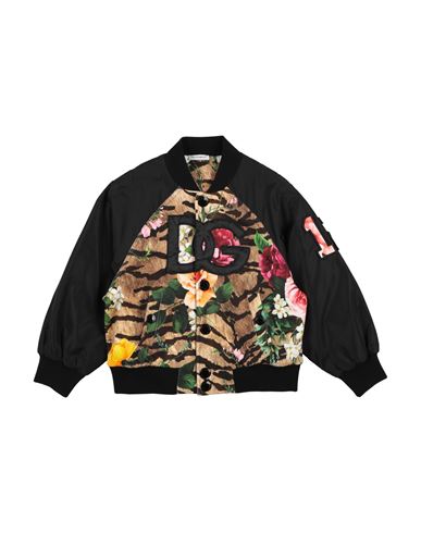 Dolce & Gabbana Toddler Girl Jacket Brown Size 4 Cotton, Polyamide, Polyester, Elastane In Brown