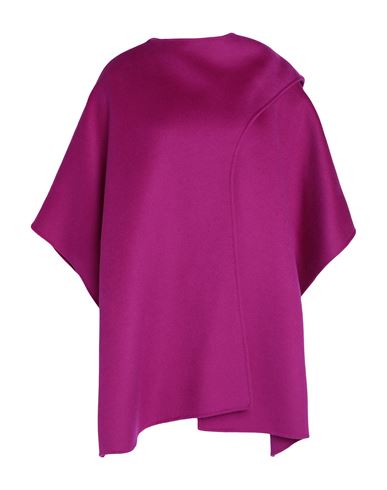 Shop Clips Woman Cape Mauve Size 6 Wool In Purple