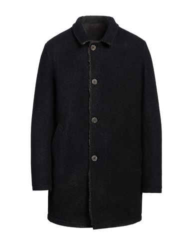 Shop Gms-75 Man Coat Navy Blue Size L Wool, Polyamide, Acrylic, Polyester, Mohair Wool