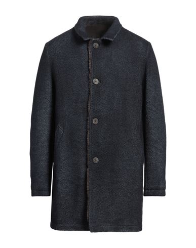 Gms-75 Man Coat Slate Blue Size L Wool, Polyamide, Acrylic, Polyester, Mohair Wool