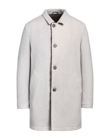 Gms-75 Man Coat Light Grey Size M Wool, Polyamide, Acrylic, Polyester, Mohair Wool In Gray