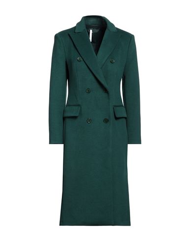Shop Imperial Woman Coat Emerald Green Size L Polyester, Viscose