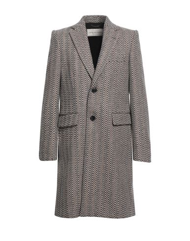 Dries Van Noten Man Coat Black Size 40 Wool In Brown