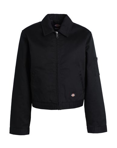 Shop Dickies Lined Eisenhower Crop W Rec Black Woman Jacket Black Size M Polyester, Cotton