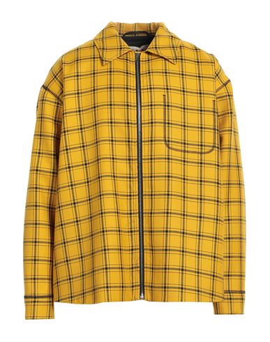 Marni Man Jacket Yellow Size 40 Virgin Wool In Orange
