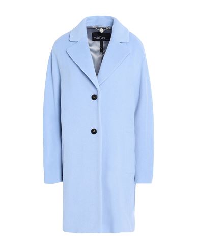 Shop Marc Cain Woman Coat Light Blue Size 5 Alpaca Wool, Virgin Wool, Polyamide