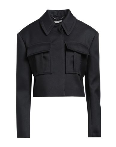 Shop Stella Mccartney Woman Jacket Midnight Blue Size 6-8 Polyester