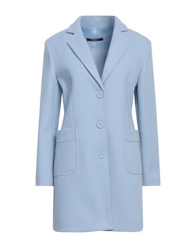 Shop Siste's Woman Coat Sky Blue Size 10 Polyester