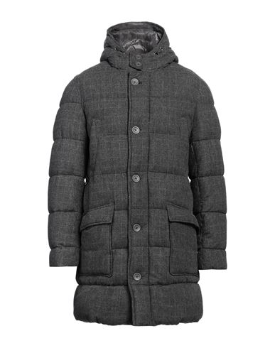 Shop Herno Man Puffer Lead Size 40 Wool, Polyamide In Grey
