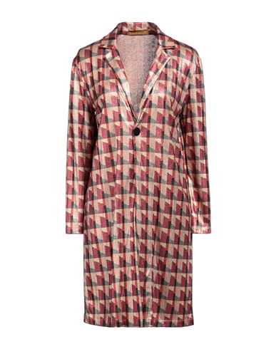 Shop Siyu Woman Overcoat & Trench Coat Copper Size 4 Viscose, Polyamide, Polyester In Orange