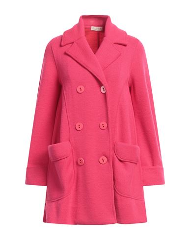 Shop Siyu Woman Coat Fuchsia Size 6 Merino Wool In Pink