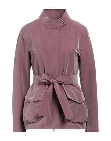 Shop Herno Woman Overcoat & Trench Coat Mauve Size 6 Polyester, Polyamide, Elastane In Purple