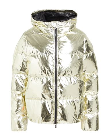 Suns Woman Puffer Platinum Size L Polyester In Gold