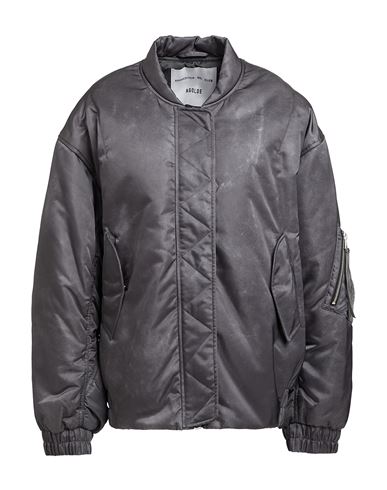 AGOLDE AGOLDE WOMAN JACKET CHARCOAL SIZE M RECYCLED POLYAMIDE, POLYESTER, RECYCLED POLYESTER 