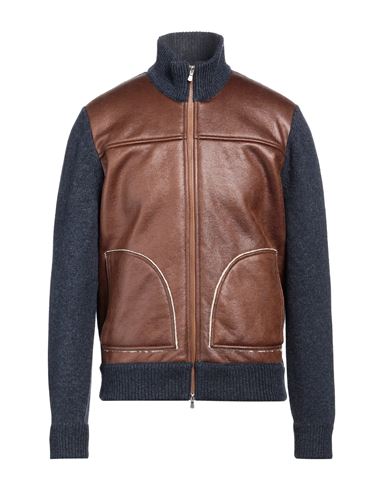 Gran Sasso Man Jacket Brown Size 44 Virgin Wool, Polyester, Acrylic