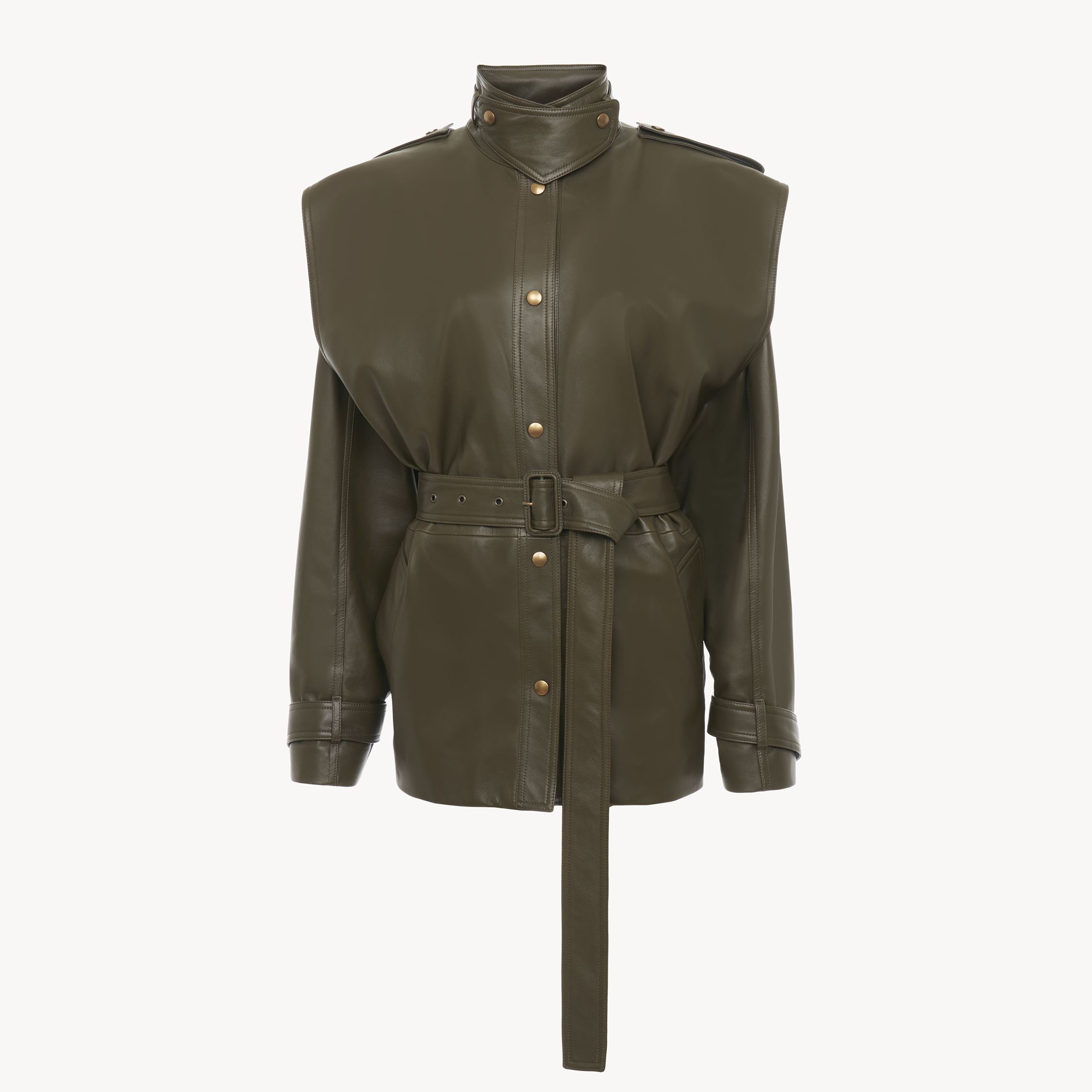 Chloé Blouson Oversize En Cuir Femme Brun Taille 36 100% Cuir D'agneau In Brown