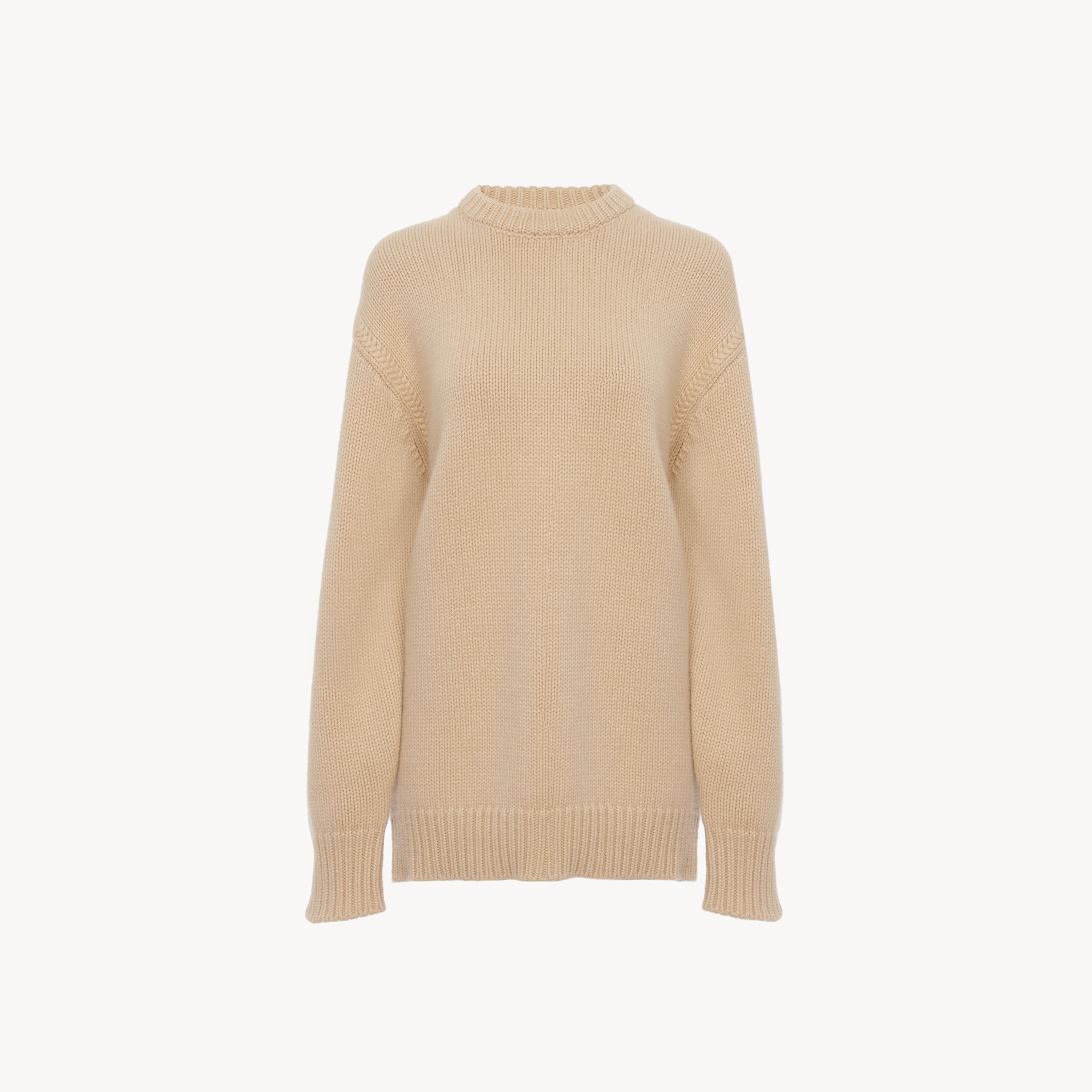 Shop Chloé Pull Oversize En Cachemire Et Coton Femme Rose Taille S 100% Coton In Pink