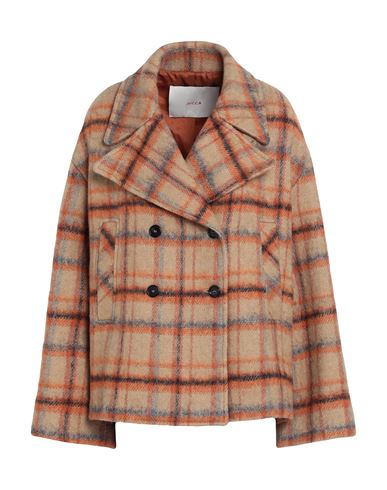 Jucca Woman Coat Orange Size 6 Acrylic, Synthetic Fibers, Wool, Alpaca Wool, Virgin Wool In Brown