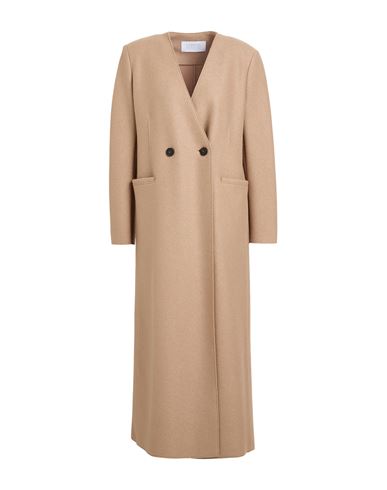 Harris Wharf London Woman Coat Sand Size 2 Virgin Wool
