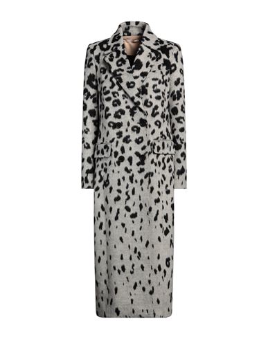 Ssheena Woman Coat Light Grey Size 6 Wool, Polyamide In Gray