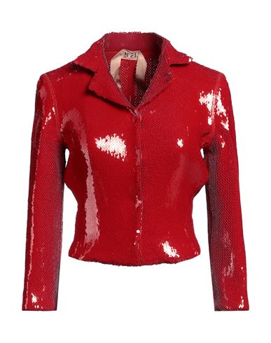 N°21 Woman Jacket Red Size 10 Polyester, Elastane