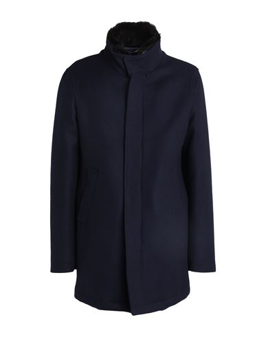 Kired Man Coat Midnight Blue Size 44 Polyamide, Virgin Wool, Cashmere