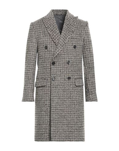 Grey Daniele Alessandrini Man Coat Grey Size 40 Polyester In Gray