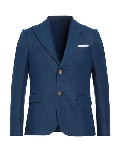 Shop Grey Daniele Alessandrini Man Blazer Blue Size 38 Polyester, Viscose, Elastane