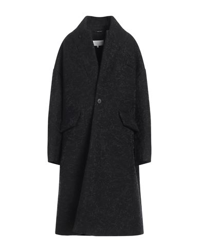 Maison Margiela Woman Coat Black Size 0 Cotton, Polyamide, Polyester, Polyurethane