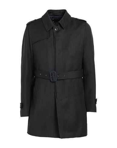 Shop Herno Man Overcoat & Trench Coat Midnight Blue Size 40 Wool