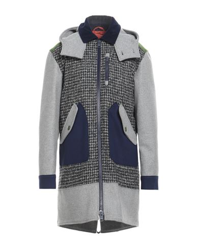 Shop Herno Man Coat Grey Size 40 Wool, Polyamide, Mohair Wool, Alpaca Wool, Acrylic