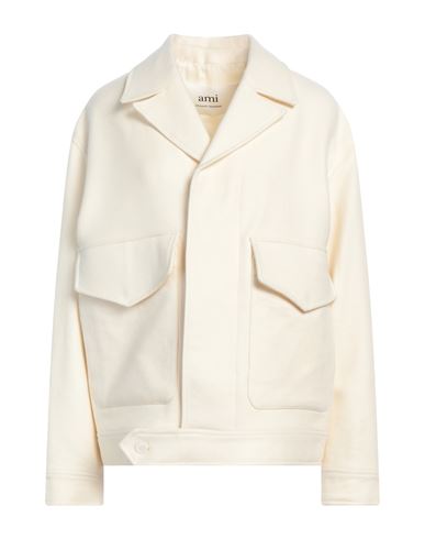 Ami Alexandre Mattiussi Notched-lapel Virgin-wool Jacket In White