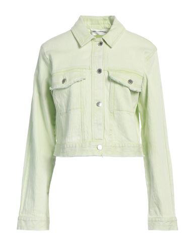 Des Phemmes Des_phemmes Woman Denim Outerwear Light Green Size 6 Cotton, Elastane