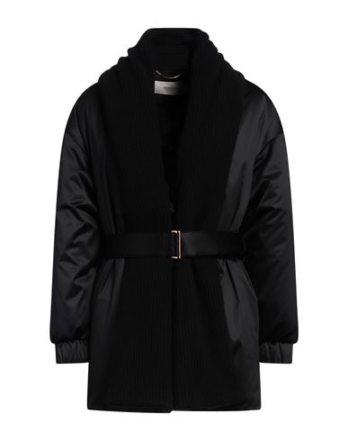 Shop Agnona Woman Jacket Black Size 4 Polyester, Cashmere