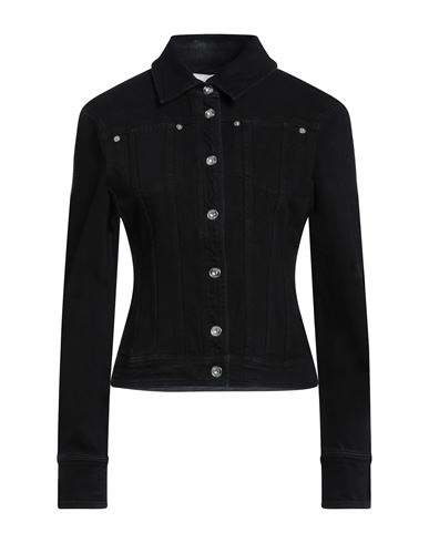 Shop Proenza Schouler Woman Denim Outerwear Black Size 4 Cotton, Elastane