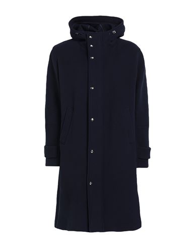 Shop Herno Man Coat Midnight Blue Size 40 Wool, Polyamide, Polyester