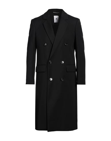 Pt Torino Man Coat Black Size 42 Virgin Wool