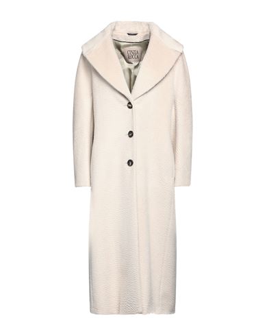 Cinzia Rocca Woman Coat Beige Size 12 Alpaca Wool, Virgin Wool, Polyamide In Neutral