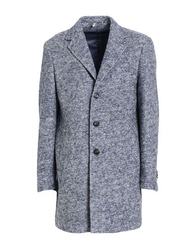 Shop Twenty-one Man Coat Blue Size 44 Polyester, Virgin Wool, Cotton