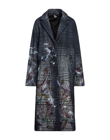 Shop Avant Toi Woman Coat Slate Blue Size M Wool, Polyamide, Silk, Mohair Wool, Alpaca Wool