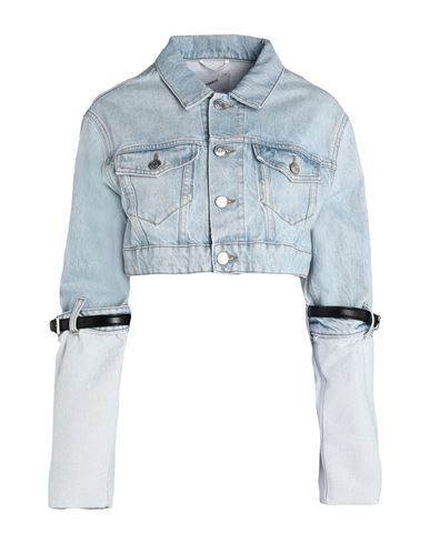 Coperni Woman Denim Outerwear Blue Size 6 Cotton In Blue