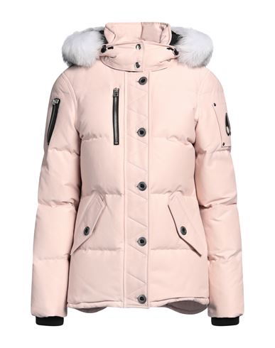 Shop Moose Knuckles Woman Puffer Blush Size S Cotton, Nylon, Shearling In Pink