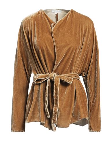 Antonelli Woman Jacket Camel Size 8 Viscose, Silk In Beige