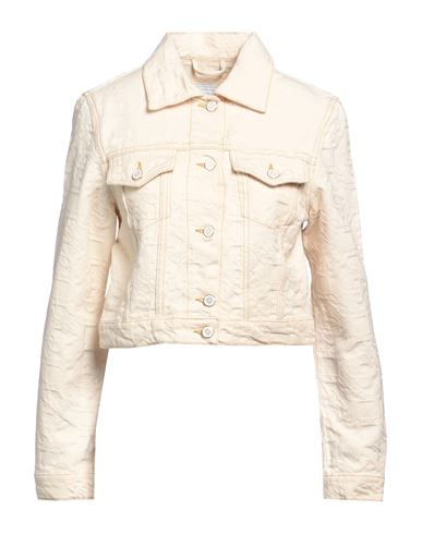 Casablanca Woman Jacket Cream Size 8 Cotton In Neutral