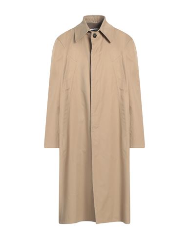 Mm6 Maison Margiela Man Overcoat & Trench Coat Khaki Size 40 Cotton In Brown
