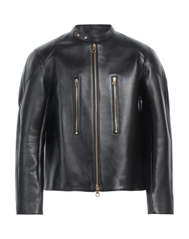 Shop Dunhill Man Jacket Black Size L Calfskin
