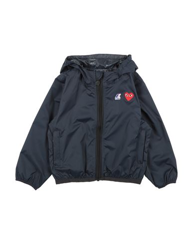 Comme Des Garcons Play X K-way Comme Des Garçons Play X K-way Toddler Boy Jacket Midnight Blue Size 4 Polyamide In Blue