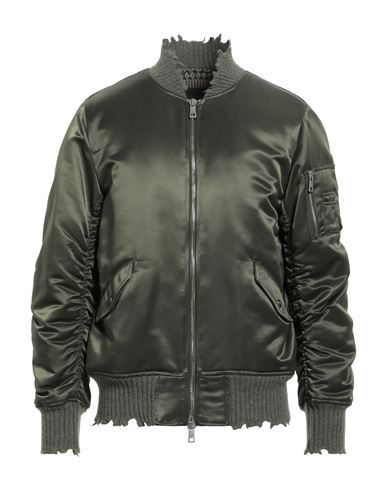 Giorgio Brato Man Jacket Military Green Size M Cotton, Nylon, Wool In Brown