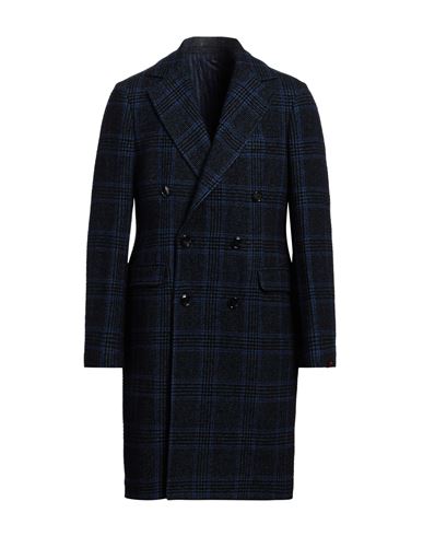 Mp Massimo Piombo Man Coat Blue Size 40 Virgin Wool, Polyamide